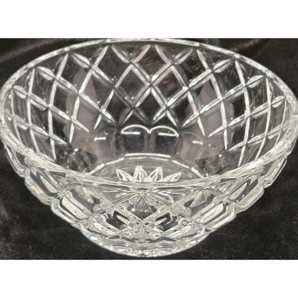 Lenox Full Lead Crystal Diamond Pattern 5" Bowl Candy Dish from Czech Republic